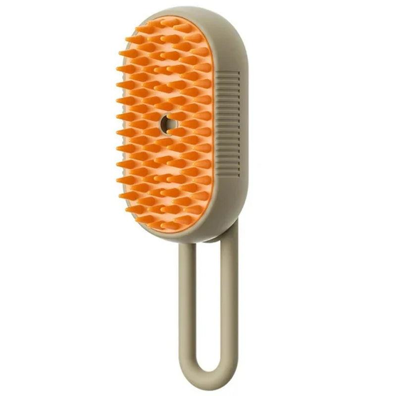 3-in-1 Electric Pet Steam Brush – Cat & Dog Grooming Comb with Spray, Massage & Hair Removal
