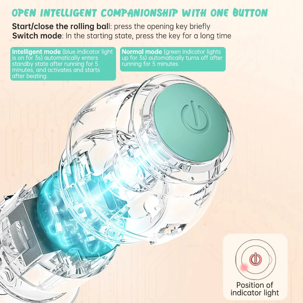Smart Electric Rolling Cat Toy – Interactive Automatic Ball for Indoor Cats