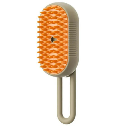 3-in-1 Electric Pet Steam Brush – Cat & Dog Grooming Comb with Spray, Massage & Hair Removal